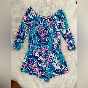Lily Pulitzer off the shoulder romper